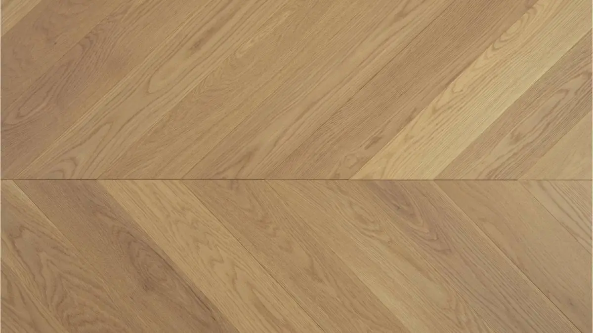 American Oak 5 Chevron Collection-Honey Wheat By Vidar Flooring