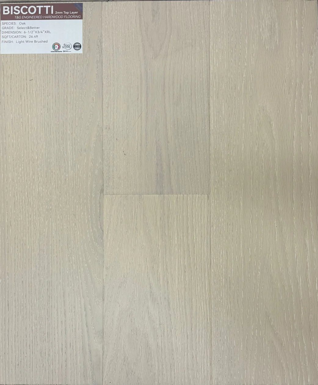 Biscotty - 3/4" Engineered hardwood By Weiss