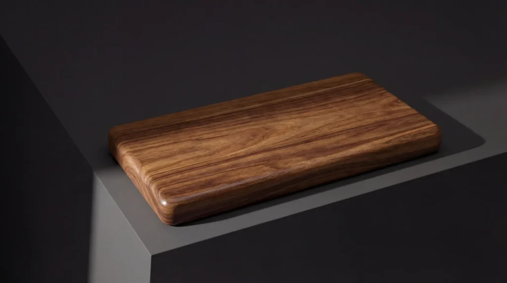 Wide-plank oak flooring in a styled modern interior